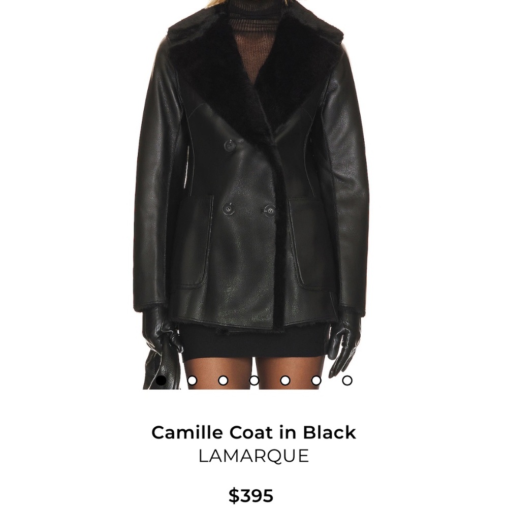 LAMARQUE Camille Coat Black